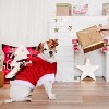 iMountek"Christmas Pet Costume Santa Outfit with Reindeer Antlers – Winter Clothes for Dogs & Cats XL"Red - 4 of 4