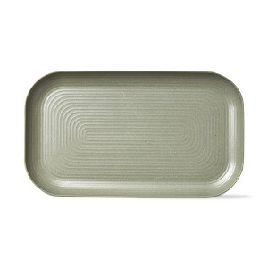 TAG Green Brooklyn Melamine Plastic Dinning Serving Platter Dishwasher Safe Indoor/Outdoor 17x10 inch Serving Platter - 1 of 2