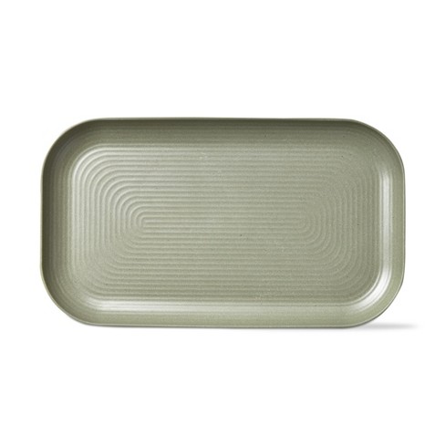 Tag Green Brooklyn Melamine Plastic Dinning Serving Platter Dishwasher Safe Indoor outdoor 17x10 Inch Serving Platter Target