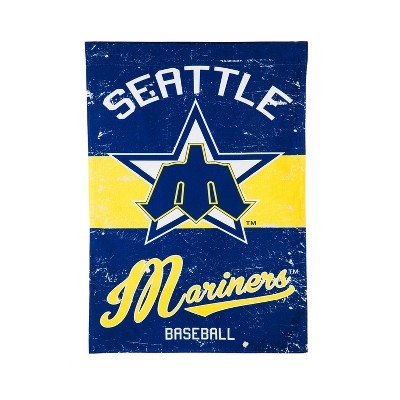 Evergreen Seattle Mariners Vintage Linen House Flag