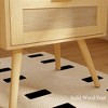 Nightstand with Charging Station,Farmhouse Bedside Table with 2 Storage Drawer and Open Wood Shelf, for Bedroom - 3 of 4