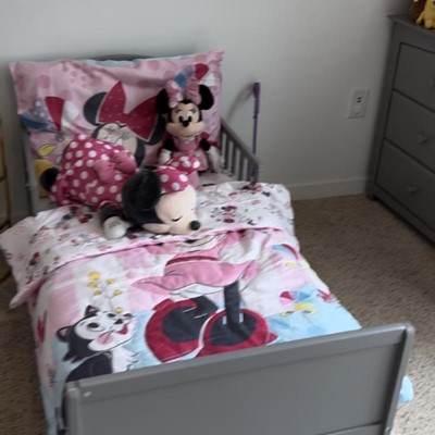 4pc Toddler Minnie Mouse Reversible Bed Set Target