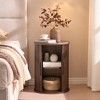 MDF Top Side Table with Metal Base Thick Scratch-Resistant Surface,for Living Room, Bedroom & Patio - 2 of 4