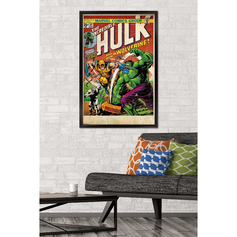 Trends International 24X36 Marvel Comics - Wolverine - Cover Framed Wall Poster Prints, 2 of 7