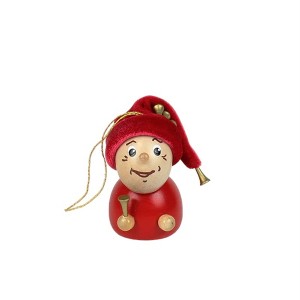 Steinbach Wooden Hand-Carved, Hand-Painted 12 Days of Christmas Ornament, Day Eleven, Pipers Piping - 1 of 4