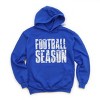 Football Season Block Distressed - Women's Graphic Hoodie - 2 of 3