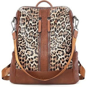 CLUCI Leather Backpack Purse for Women Convertible Large Travel Ladies Designer Fashion Casual College Shoulder Bag - 1 of 3