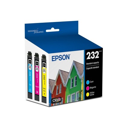 Epson 232 C/M/Y 3pk Ink Cartridges - Cyan Magenta Yellow (T232520-CP)
