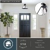VAXCEL Tremont 12.5-in W Crystal Black Urban Loft Semi Flush Mount Ceiling Light - 2 of 4