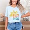 Simply Sage Market Women's Sunshine On My Mind Wavy Short Sleeve Graphic Tee - 2 of 3