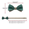 INSPIRE CHIC Men's Two Color Layered Adjustable Solid Color Bow Ties - 3 of 4
