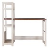 Hypercube Writing Desk - Baxton Studio: Ergonomic Two-Tone, Open Storage Shelf, Office Farmhouse Style - 2 of 3