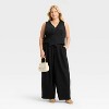 Women's Linen Wrap Vest - Future Collective - 3 of 3