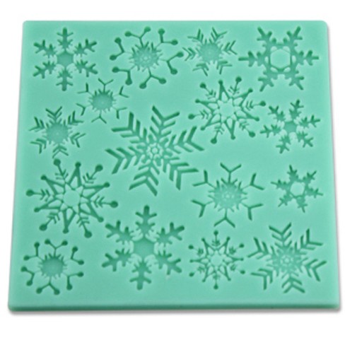 O'creme Snowflakes Silicone Fondant Mold - 4 X 4 - Green : Target