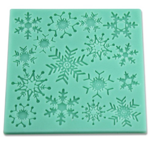 6 Cavity Different Snowflake Silicone Cake Mold