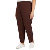 Alfred Dunner Plus Women's Classic Allure Slim Fit Pant With Elastic Comfort Waistband - 3 of 4