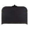 Kate & Laurel All Things Decor 40"x30" Hubanks Arched Wall Mirror Black - 4 of 4