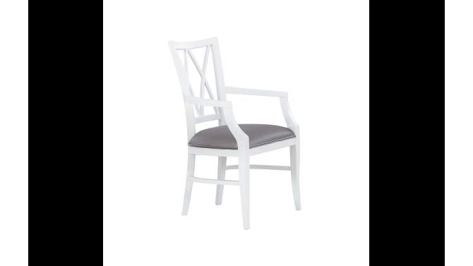 Aberle Arm Chair White - Linon, 2 of 10, play video
