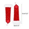 INSPIRE CHIC Women's Satin Hooked Finger Feather Fingerness Costplay Sleeves Gloves for Christmas Dance Party 1 Pair - 2 of 4