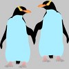 Adult Design By Humans Pride Penguins Holding Hands By mailboxdisco T-Shirt - 2 of 2