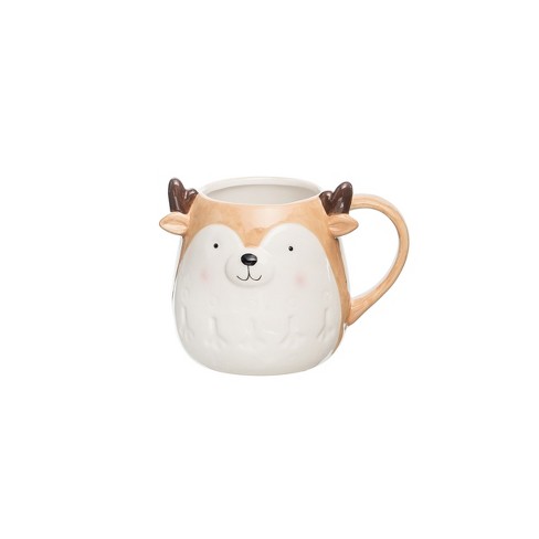 Christmas Coffee Mug with Christmas Reindeer Merry Christmas Mug