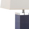 Deco Leather Table Lamp - 27 Inch Height - LIT4143 - Navy - Safavieh - 4 of 4