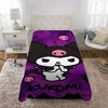 Hello Kitty and Friends Kuromi Blanket: Twin Size, Multicolor, Polyester, Machine Washable, Sanrio Licensed, Teen Audience - 4 of 4