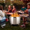 27" Smokeless Fire Pit with Adjustable Airflow, 304 Stainless Steel Wood-Burning Firepit, 360° Heat & Secondary Burn Technology, Outdoor Fire Bowl - 2 of 4