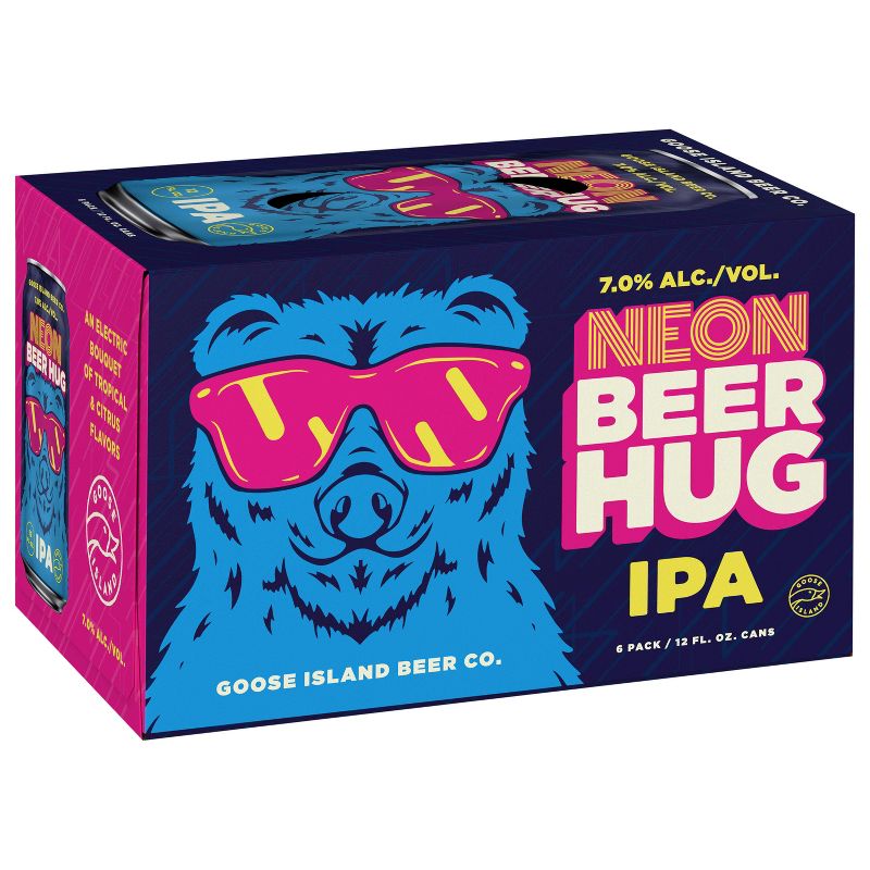 Goose Island Neon Beer Hug IPA - 6pk/12 fl oz Cans, 3 of 12
