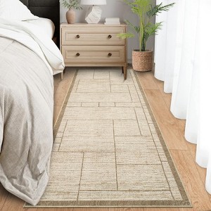 Garvee Modern Geometric Area Rug Indoor Area Rugs for Living Room Bedroom Soft Washable Accent Rug Home Decor - 1 of 4