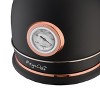 MegaChef 1.8 Liter Half Circle Electric Tea Kettle with Thermostat in Matte Black - 2 of 4