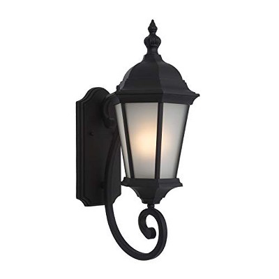 Yosemite Home Decor FL5120BL Brielle Collection Eight-Inch Fluorescent Exterior, 8, Black