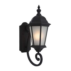 Yosemite Home Decor FL5120BL Brielle Collection Eight-Inch Fluorescent Exterior, 8, Black - 1 of 3