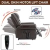 CAVINAS Heated Power Lift Recliner Chair, Dual Motor Massage with Infinite Positions, USB Charging Port, Faux Leather/Top-Grain Leather - 4 of 4