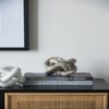 SEVOBAL Party Decorations and Accessories Decorative Marble Chain Sculpture Abstract Design for Living Room, Cream, 16"*12"*12" - 2 of 4