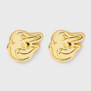 Bijoux Sport by Luv Aj MLB Gold Logo Stud Earrings - 1 of 2