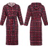 ADR Men's Hooded Flannel Robe, Soft Cotton - 3 of 4