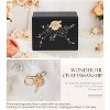Jewelry Box with Lock: Jewelry Organizer for Dresser - 3-Drawer Earrings Storage - 3 of 4