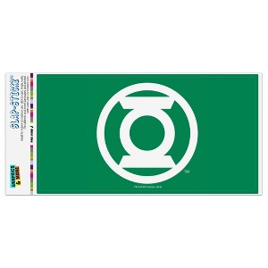 Green Lantern White Logo Automotive Bumper Sticker - 1 of 4