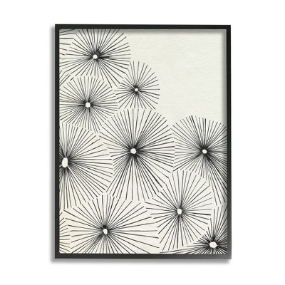 Stupell Industries Contemporary Flowers Abstract Framed Giclee