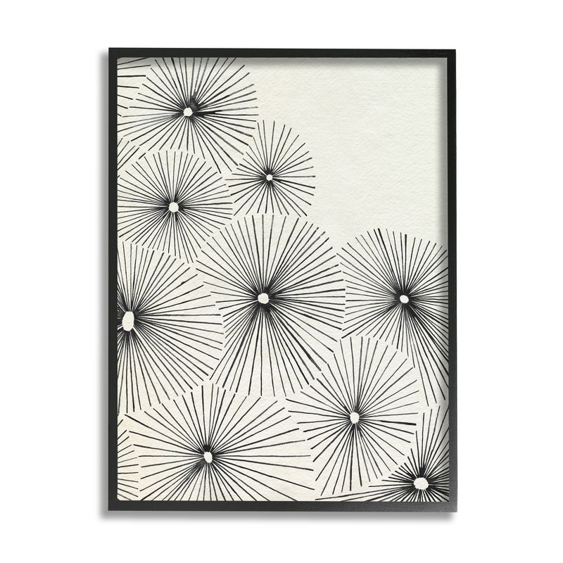 Stupell Industries Contemporary Flowers Abstract Framed Giclee, 1 of 6