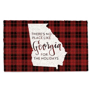 Creative Products There's no Place like Georgia for the Holidays 30 x 18 Door Mat - 1 of 1