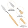 Unique Bargains Stainless Steel Plastic Handle Flexible Polished Palette Knife 4 Pcs - 4 of 4