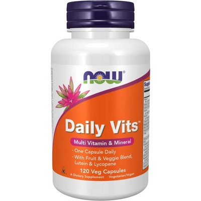 Daily Vits Multi Vitamin & Mineral by Now Foods  -  120 VegCap