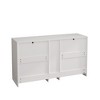 Sapphtopaz 9 Drawers 51.2" Rattan Dresser for Bedroom Metal Handles Storage Cabinet Closet Organizers and Storage for Bedroom, Closet, Living Room - 3 of 4