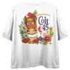 Colt 45 Horse & Can Crew Neck Short Sleeve Women's White Crop Top - 3 of 4