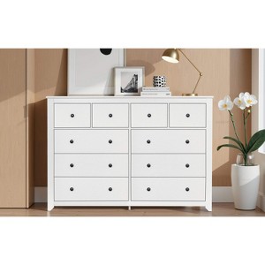 ORRD Modern White 10-Drawer Dresser, Wide Chest of Drawers for Bedroom, Ample Storage, Sturdy and Safe Design - 1 of 4