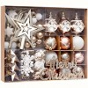GAOMON Christmas Ball Ornaments, 70 Pcs Shatterproof Christmas Tree Ornaments Hanging Balls, Christmas Plastic Decorative Baubles - 2 of 4
