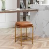 Modern Square Counter Height Barstool - WOVENBYRD - 2 of 4