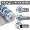 Coucheta Vintage Area Rug - Washable Medallion Rug with Non-Slip Backing, Soft Low Pile Distressed Carpet for Living Room & Bedroom - 4 of 4